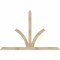 Ekena Millwork Richland Rough Sawn Timber Gable Bracket, Douglas Fir, 84"W x 56"H x 2"D x 4"F, 16/12 Pitch GBW084X56X0204RIC00RDF - alternate 1